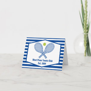Tennis sur mesure Country Club Bleu rayé