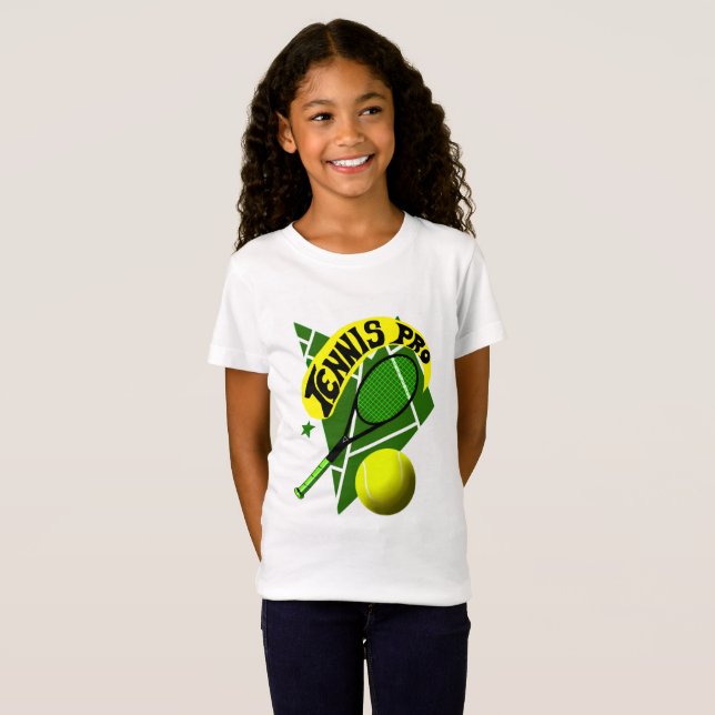 Tennis-T-Shirt für Mädchen T-Shirt (Vorne ganz)