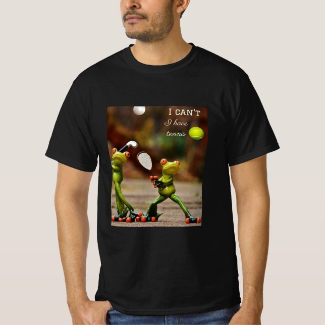 Tennis-T - Shirt, Tennisspende, Tennisspieler T-Shirt (Vorderseite)