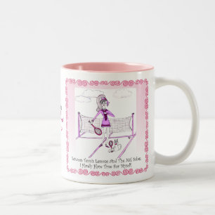 Tennis-Tasse Zweifarbige Tasse