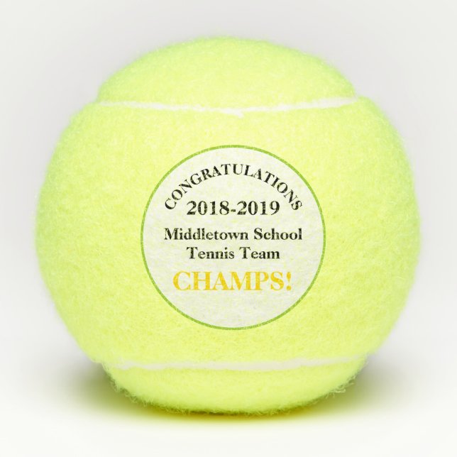 Tennis Team Keepake Tennis Balls Tennisbälle (Vorderseite)