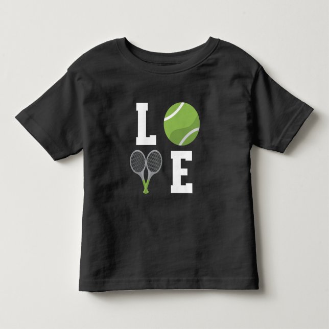 Tennis-Tennis-Ball und Rackets Kleinkind T-shirt (Vorderseite)