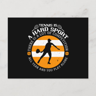 Tennis - Tennis ist ein harter Sport Postkarte