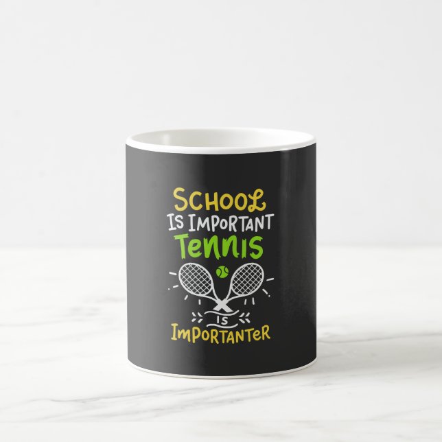 Tennis-Tennis-Spieler-Geschenk Kaffeetasse (Mittel)