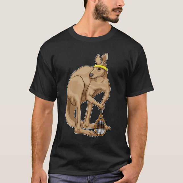 Tennis-Tennisschläger T-Shirt (Vorderseite)
