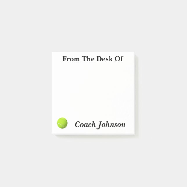 Tennis Themed Notes Post-it Klebezettel (Vorderseite)