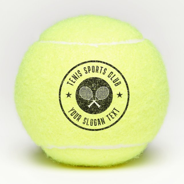 Tennis Themenklubname Tennisbälle (Vorderseite)