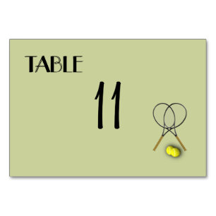 Tennis Themenplätze Tischnummer