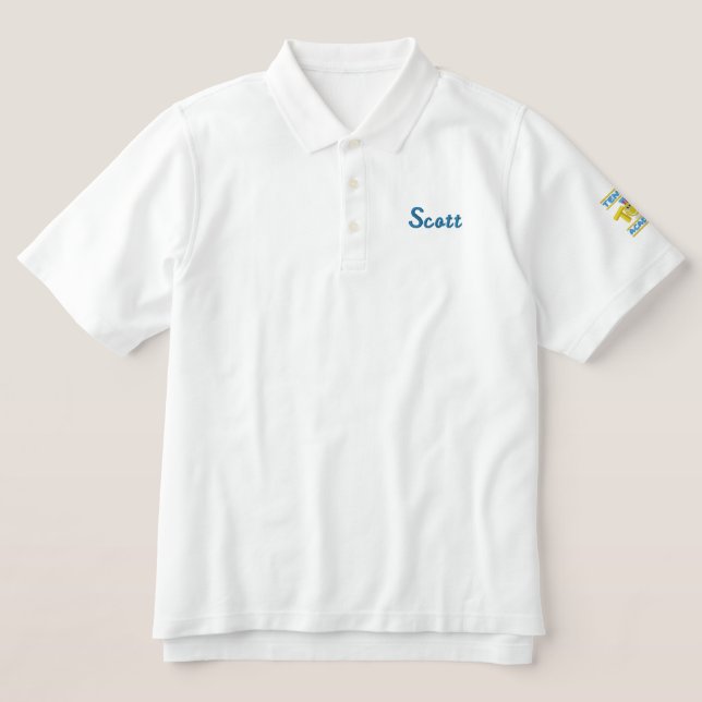 Tennis Tots Academy Name+Logo auf Ärmel gestapelt (Design Vorderseite)