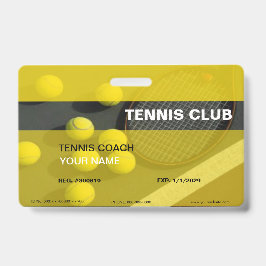 Tennis Trainer Abzeichen Ausweis