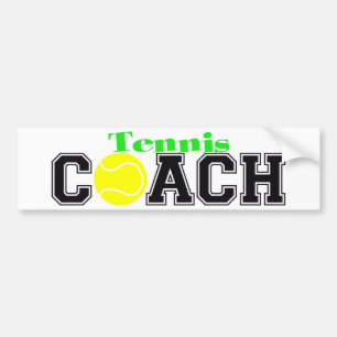 Tennis-Trainer Autoaufkleber