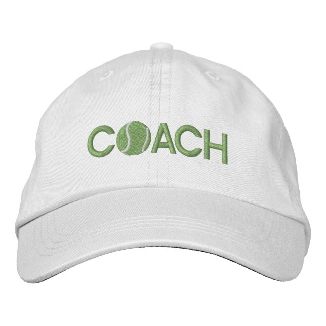 Tennis-Trainer Bestickte Baseballkappe (Vorderseite)