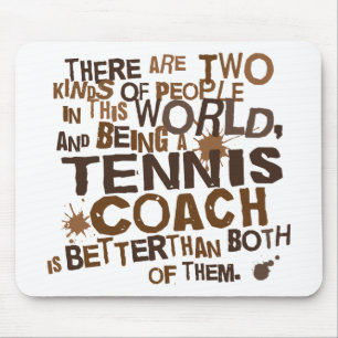 Tennis-Trainer-Geschenk Mousepad