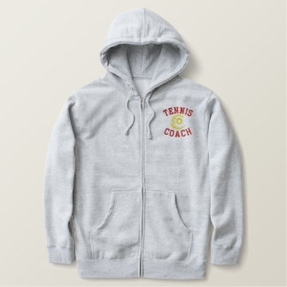 Tennis-Trainer-gestickte Jacke Bestickter Hoodie