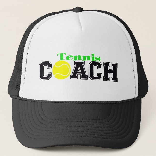 Tennis-Trainer Truckerkappe (Vorderseite)