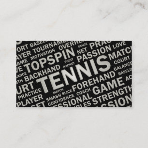 Tennis-Trainer-Visitenkarte Visitenkarte