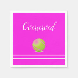 Tennis "überserviert" serviette