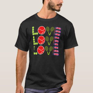 Tennis Uk Husband Vater Mama Lieben Racket Sport 1 T-Shirt