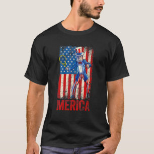 Tennis Uncle Sam 4. Juli Jungs Männer Amerikaner U T-Shirt