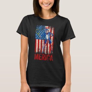 Tennis Uncle Sam 4. Juli Jungs Männer Amerikaner U T-Shirt