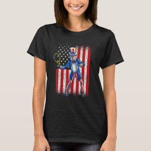 Tennis Uncle Sam 4. Juli Männer Junge American Fla T-Shirt
