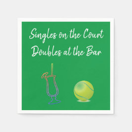Tennis und Cocktails Serviette