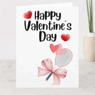 TENNIS Valentinstag zum Spieler mit Liebe Karte