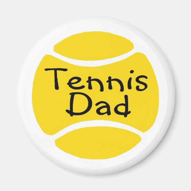 Tennis Vater 2 Magnet (Vorne)