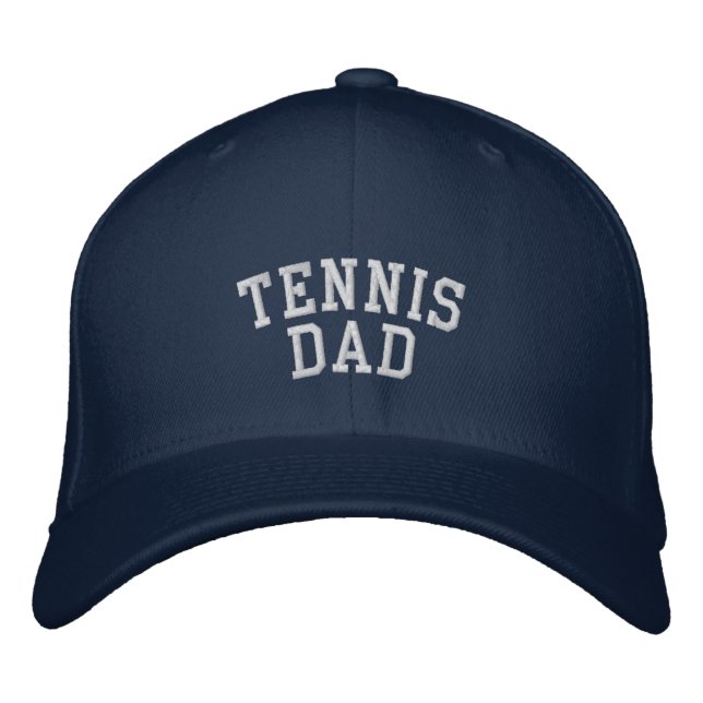 Tennis-Vater bestickt Bestickte Baseballkappe (Vorderseite)