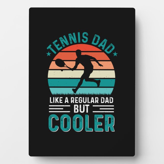 Tennis Vater Retro Sunset Fotoplatte (Vorderseite)