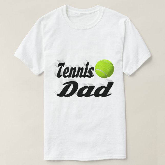 Tennis Vater T - Shirt (Design vorne)