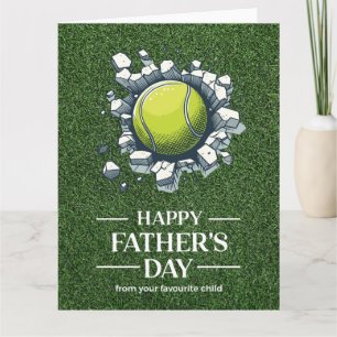 Tennis Vater-Tag für Tennisspieler Karte