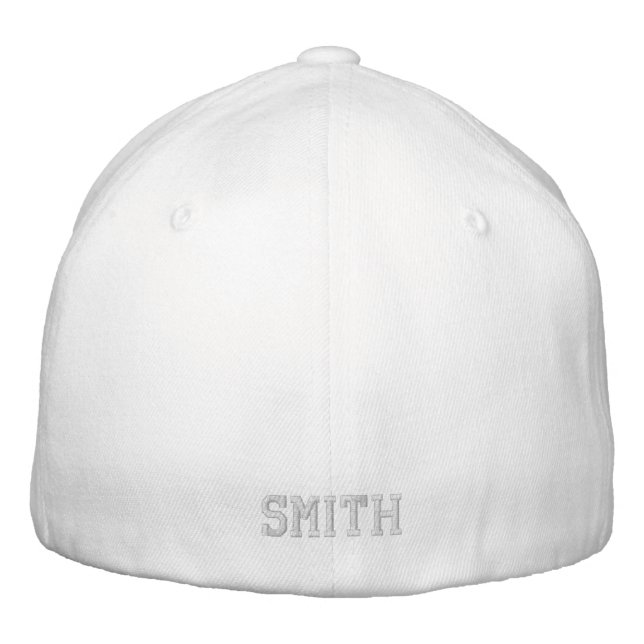 Tennis Vater White Custom bestickter Hut (Rückseite)