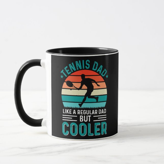 Tennis Vater wie ein regelmäßiger Vater, aber Cool Tasse (Links)