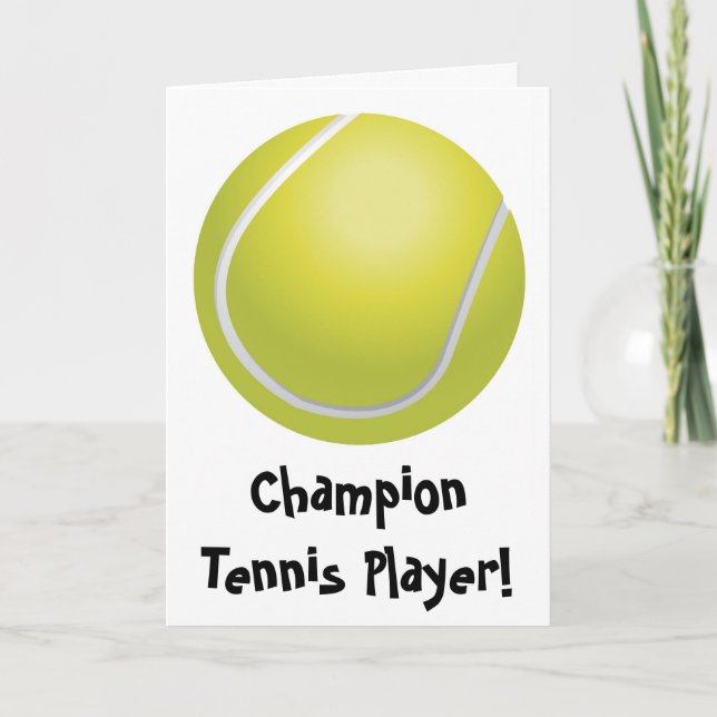 Tennis-Vatertags-Karte Karte (Vorderseite)