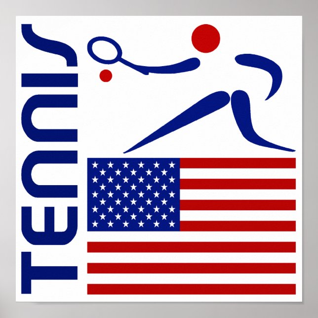 Tennis, Vereinigte Staaten Poster (Vorne)