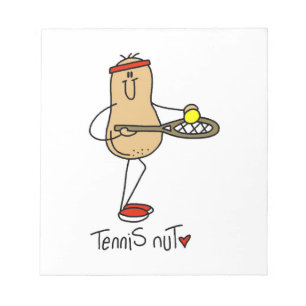 Tennis Verrückte T-Shirts und Geschenke Notizblock