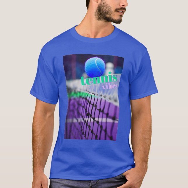 Tennis Vibes entwirft Men's tennis T - Shirt (Vorderseite)
