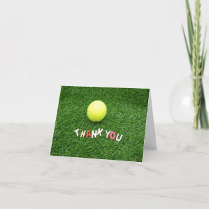 Tennis Vielen Dank, dass Ihr Kartenball für den Sp Dankeskarte
