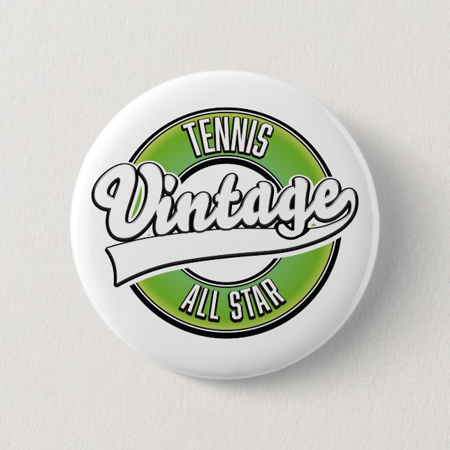 Tennis Vintag All star Logo Button (Vorderseite)