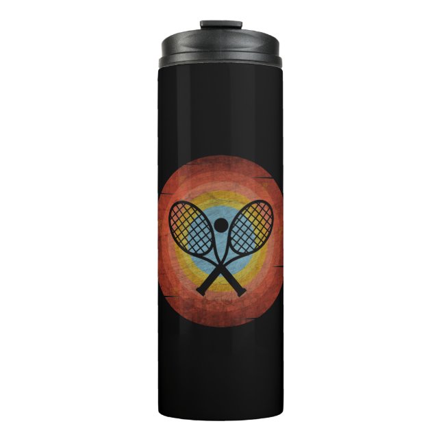 TENNIS VINTAG THERMOSBECHER (Vorderseite)