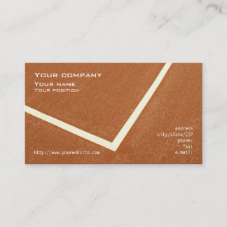 "Tennis" Visitenkarte