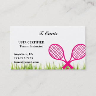 Tennis-Visitenkarte Visitenkarte