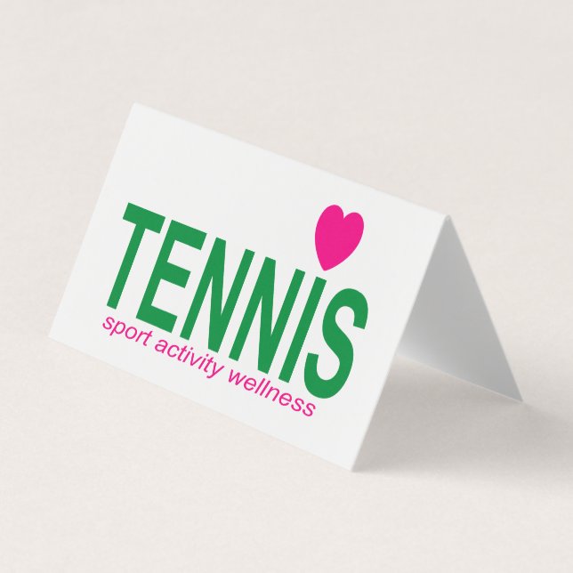 Tennis Visitenkarten (Vorderseite)