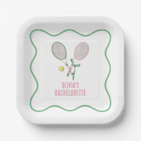 Tennis-Vorbereitung-Junggesellinnenabschied-Papier