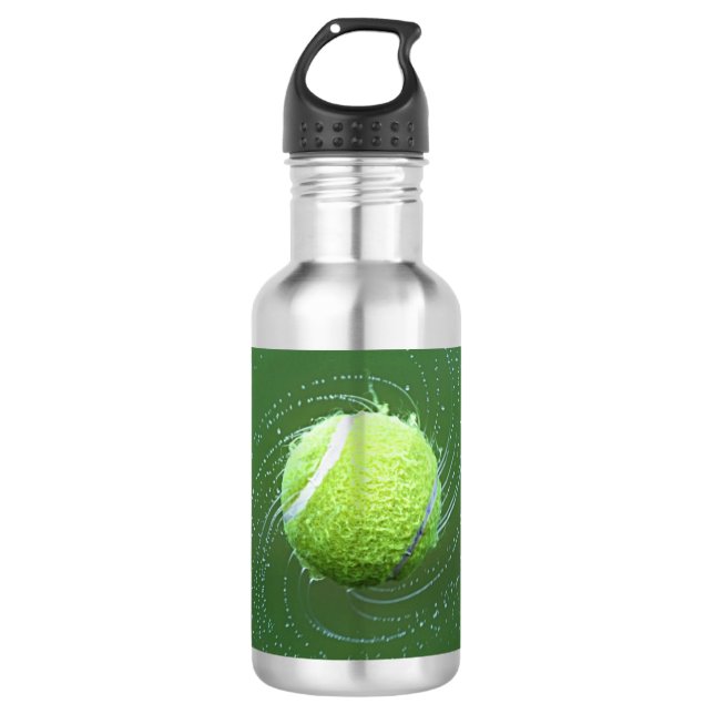 Tennis Wasserflasche aus Edelstahl (Vorderseite)