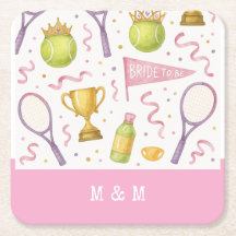 Tennis Wedding Thema für Bachelorette Bridal Bride