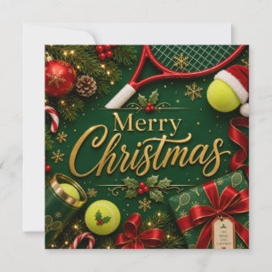 Tennis Weihnachten Festliche Schläger