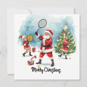 Tennis Weihnachten mit dem Weihnachtsmann