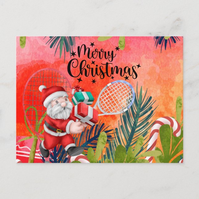 Tennis Weihnachten mit dem Weihnachtsmann Snowman (Vorderseite)